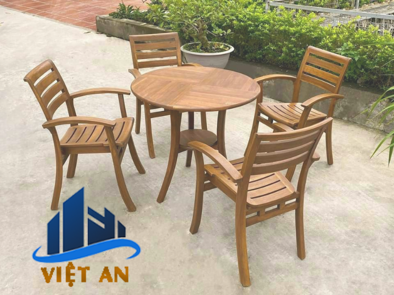 bộ bàn ghế cafe đơn giản